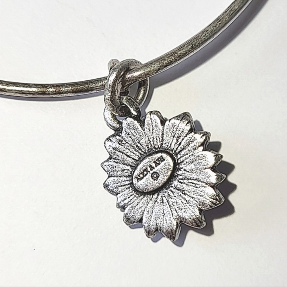 ALEX AND ANI CHRYSANTHEMUM BANGLE BRACELET - Picture 4 of 6